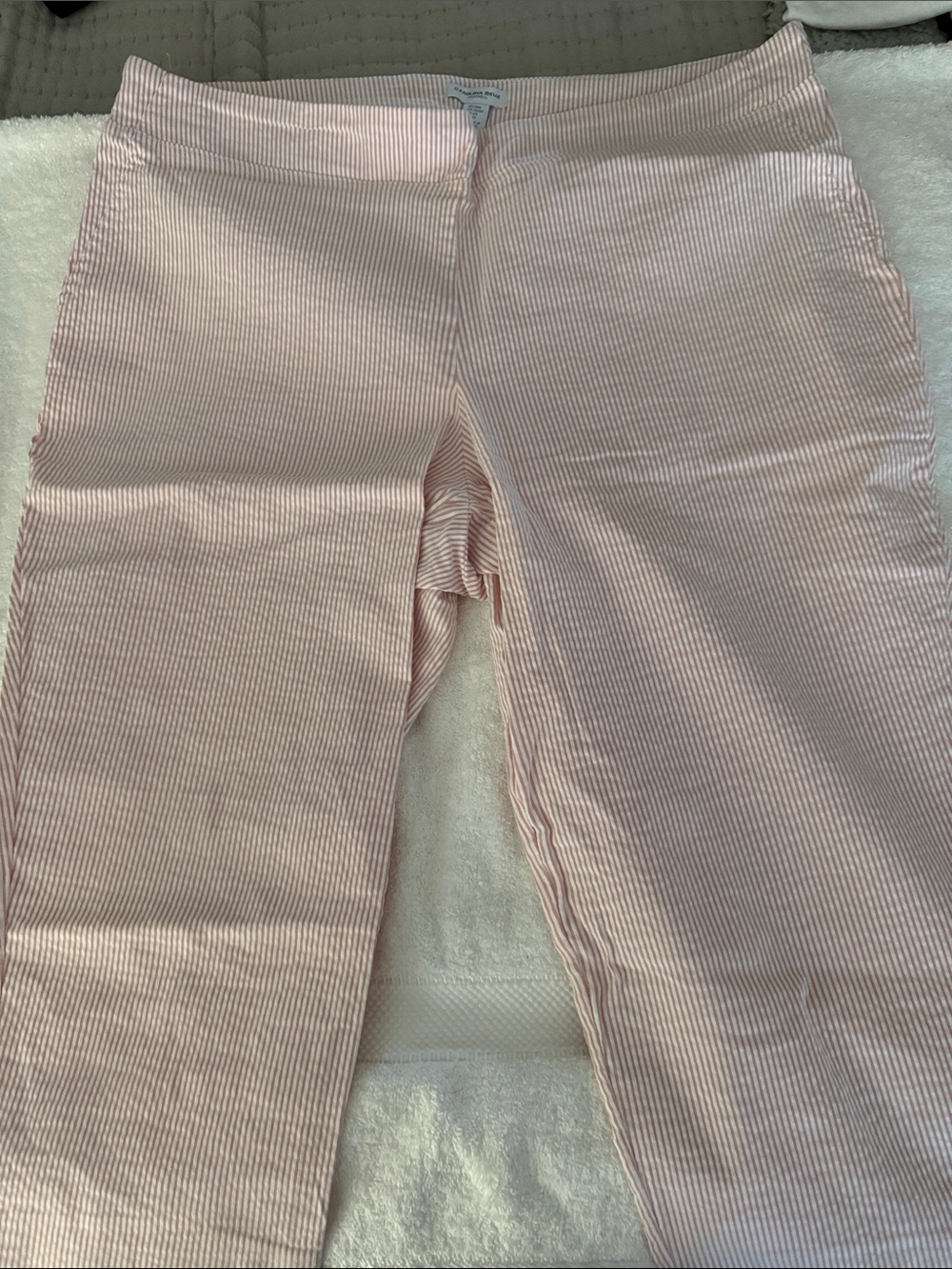 Carolina Belle Pink Striped Kids Leggings